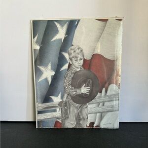 Mark Bangus Patriotic Cowboy Wall Art Print